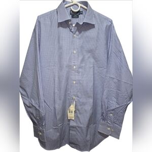 Polo Ralph Lauren Vintage Regent Classic Blue Checkered Shirt 17 1/2 - 34/35‎